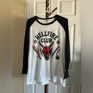Men’s 'Stranger Things' Hellfire Club Long Sleeve T-Shirt Men’s Large